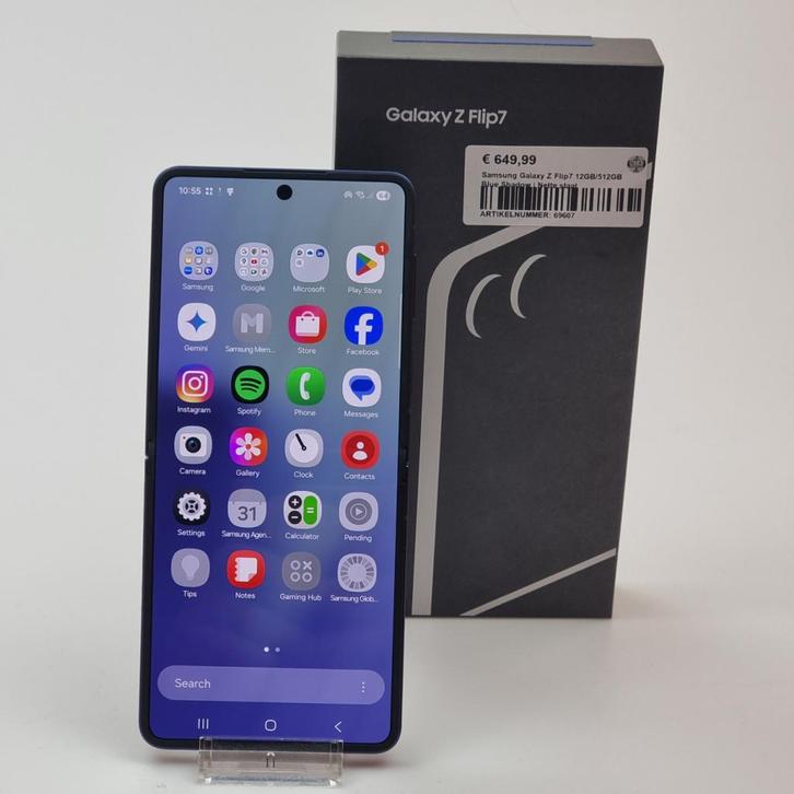 Samsung Galaxy Z Flip7 12GB/512GB Blue Shadow | Nette staat, Telecommunicatie, Mobiele telefoons | Samsung, Zo goed als nieuw