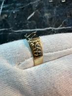 Prachtige 14k gouden zegelring, Sieraden, Tassen en Uiterlijk, Ringen, Ophalen of Verzenden, Nieuw, Goud, Dame
