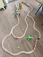 Houten Treinbaan met Jungle Thema, Ophalen of Verzenden, Zo goed als nieuw