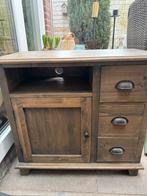 Olijfgroen kastje - Grenen, 80x41x75 cm, Ophalen