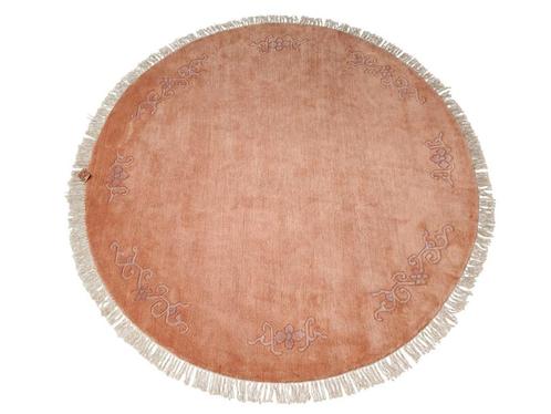 Handmade oriental round wool Nepal carpet modern 210x210cm, Huis en Inrichting, Stoffering | Tapijten en Kleden, Zo goed als nieuw