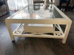 Salon tafel met glasplaat, 50 tot 100 cm, Minder dan 50 cm, 150 tot 200 cm, Gebruikt