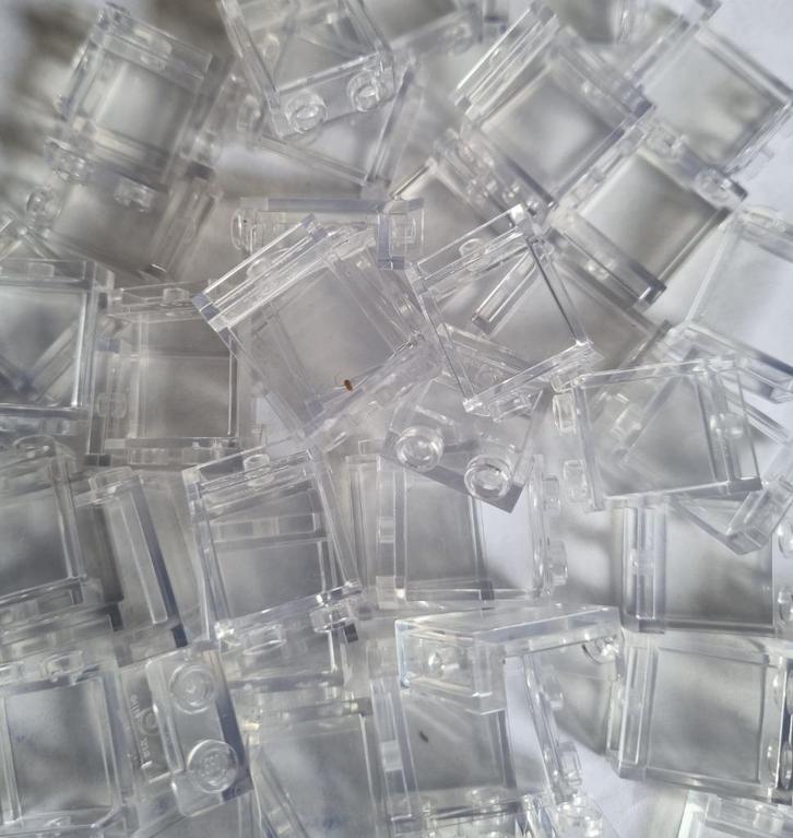 Lego 1x2x2 solid studs panel, Transparant clear (per 25), Kinderen en Baby's, Speelgoed | Duplo en Lego, Nieuw, Lego, Losse stenen