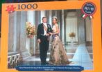 Puzzel 1000 stukjes; Willem Alexander en Maxima., Ophalen of Verzenden, 500 t/m 1500 stukjes, Zo goed als nieuw, Legpuzzel