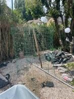 Tuingaas staal groen 5 meter lang , 1,50 hoog, Tuin en Terras, Gaas en Draad, Ophalen, Zo goed als nieuw