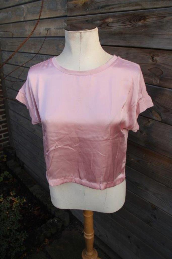 T-Shirt roze Monari mt 34 Vaste prijs, Kleding | Dames, T-shirts, Zo goed als nieuw, Maat 34 (XS) of kleiner, Roze, Korte mouw