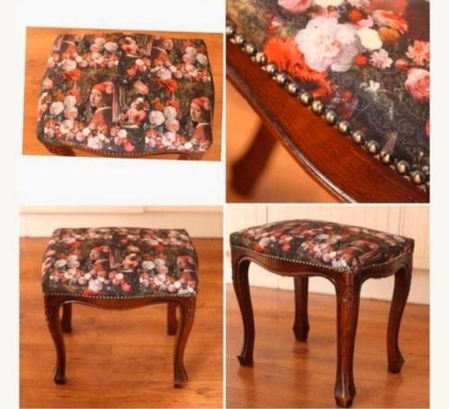 Queen Ann Bankje/Voetenbankje/Bedbankje/Kruk/Meubelstuk, Antiek en Kunst, Antiek | Meubels | Stoelen en Banken, Ophalen of Verzenden