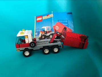 Lego system 6668 vuilniswagen recycle truck 