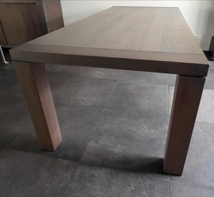 Massief Eiken Tafel - Grote afmeting- Robuust, Huis en Inrichting, Tafels | Eettafels, Gebruikt, 100 tot 150 cm, 150 tot 200 cm