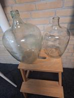 Glazen (gist)vazen, Huis en Inrichting, Woonaccessoires | Vazen, Ophalen, Gebruikt, Overige kleuren, Glas