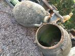 2 XXL antieke terracotta olijfkruik / tuinvaas, Tuin en Terras, Tuinvazen, Ophalen
