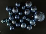 Kerstballen Blauw diverse afmetingen 24 stuks, Ophalen of Verzenden, Gebruikt