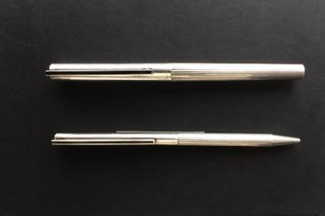 ST Dupont Zilveren (925) Classic Pen set Vulpen en Balpen beschikbaar voor biedingen