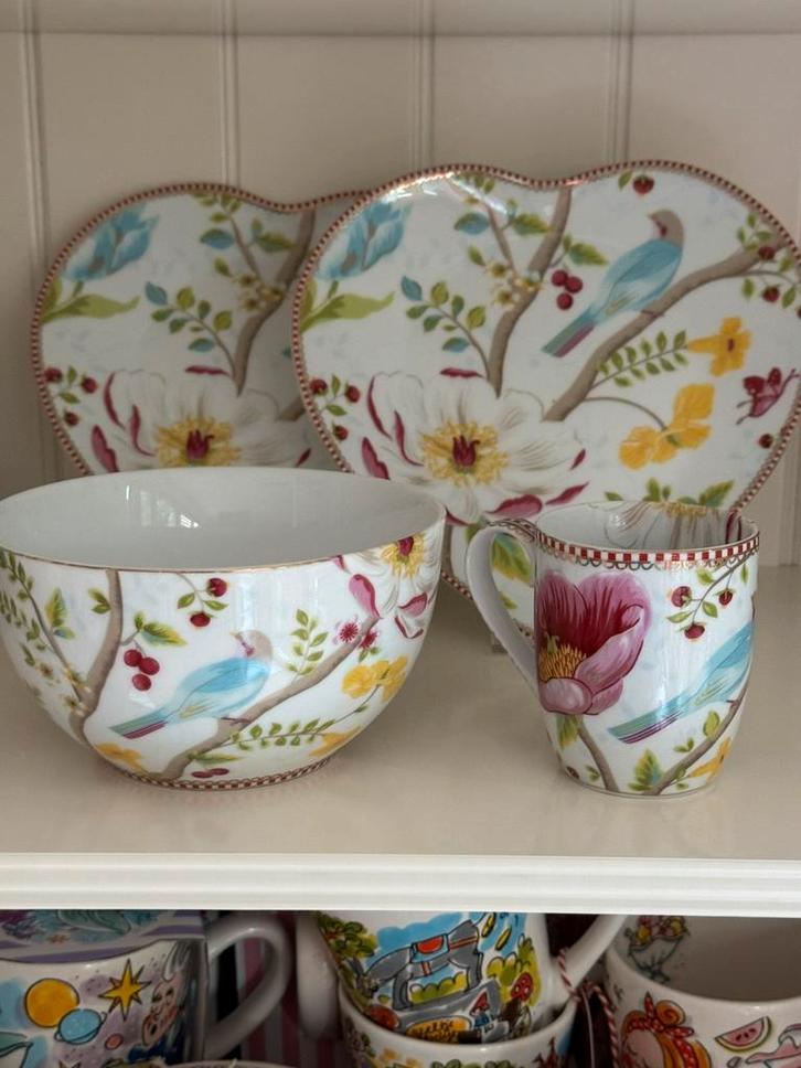 Pip Studio servies wit Chinese Garden serviesdelen, Huis en Inrichting, Keuken | Servies, Zo goed als nieuw, Overige typen, Overige stijlen