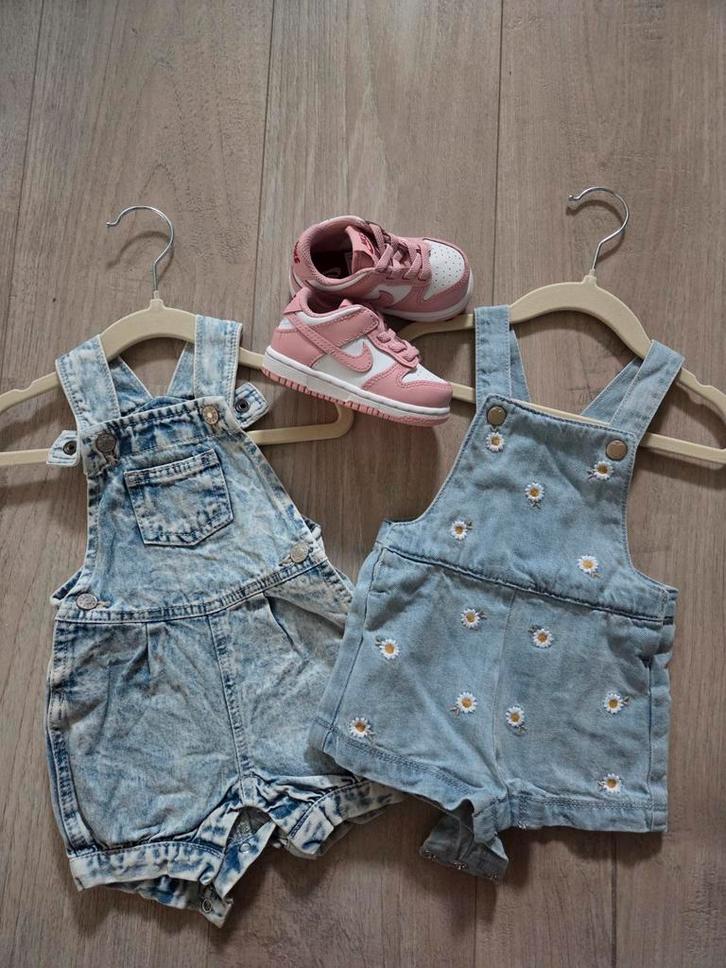 Nieuw baby tuinbroekjes maat 62-68, Kinderen en Baby's, Babykleding | Maat 62, Nieuw, Meisje, Setje, Verzenden