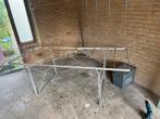 Tefel met blad GRATIS af te halen in OISTERWIJK, Ophalen of Verzenden, Zo goed als nieuw, Rechthoekig, Aluminium