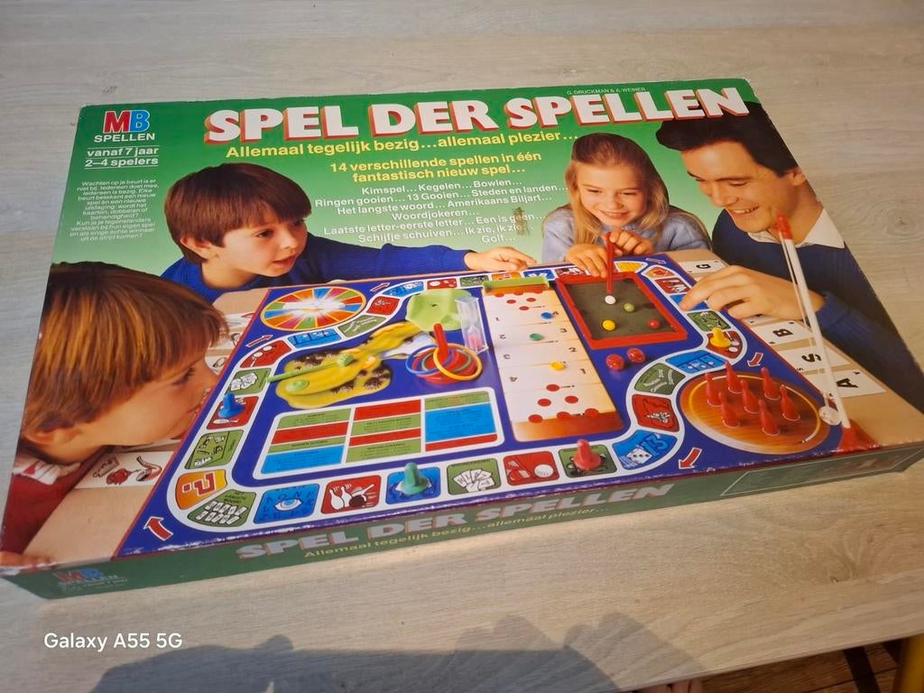 MB Spel der Spellen - Vintage Bordspel voor het hele gezin, Onbekend, Ophalen of Verzenden, Onbekend, Een of twee spelers