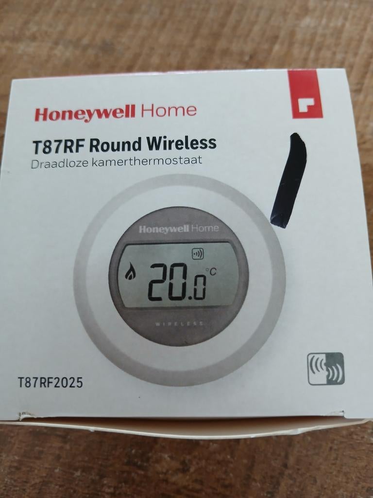 Honeywell Home T87RF Round Draadloze Kamerthermostaat, Ophalen, Nieuw