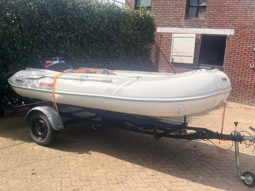 Rubber boot met trailer, Watersport en Boten, Accessoires en Onderhoud, Ophalen, Zo goed als nieuw, Overige typen