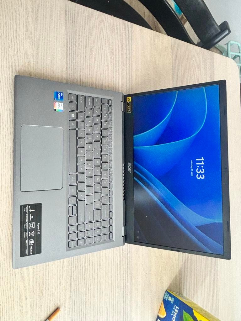 Acer Aspire 5 A515-58m   13th gen Intel i7, 2 tot 3 Ghz, Qwerty, Ophalen of Verzenden, Zo goed als nieuw