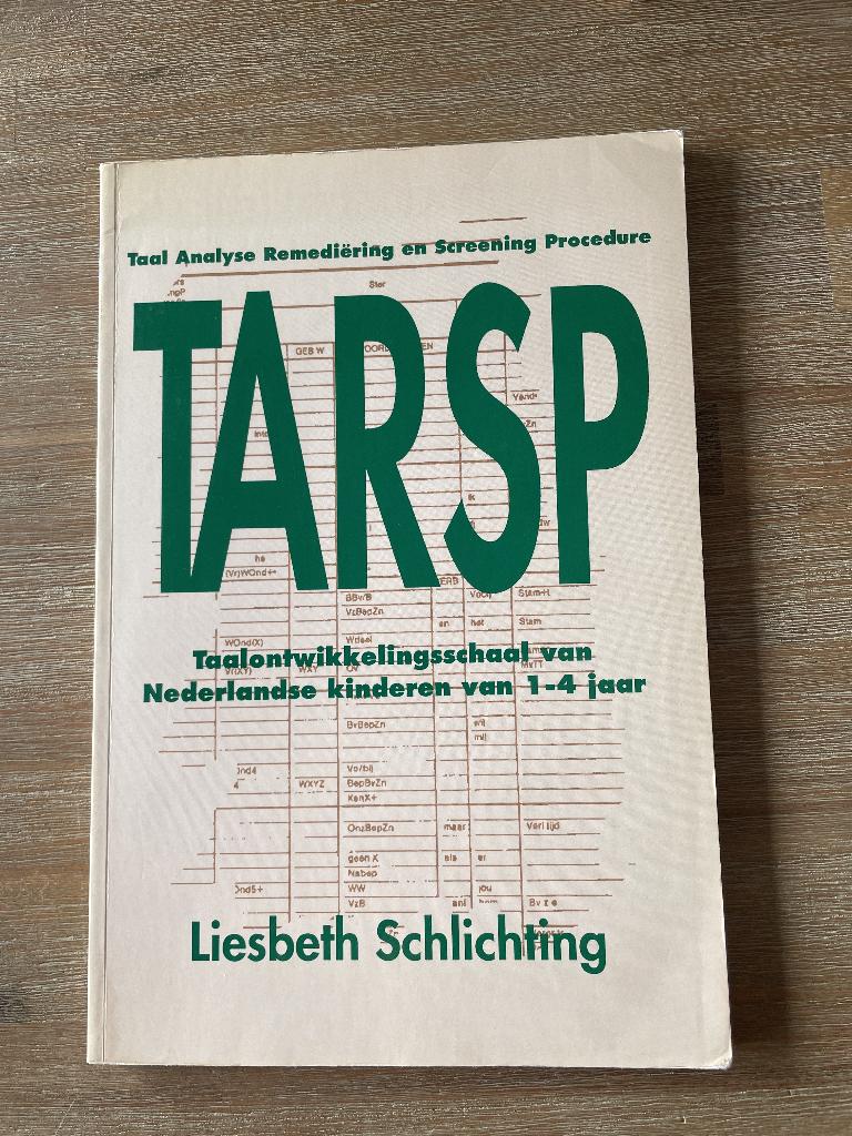 TARSP - Liesbeth Schlichting, Boeken, Ophalen of Verzenden, Beta, Gelezen, HBO