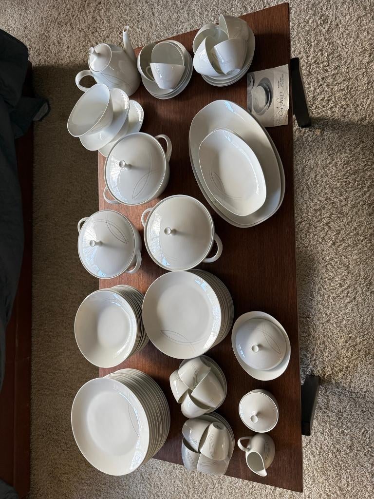 Vintage Arzberg servies eind jaren 50 begin 60, Ophalen, Zo goed als nieuw, Overige stijlen, Porselein