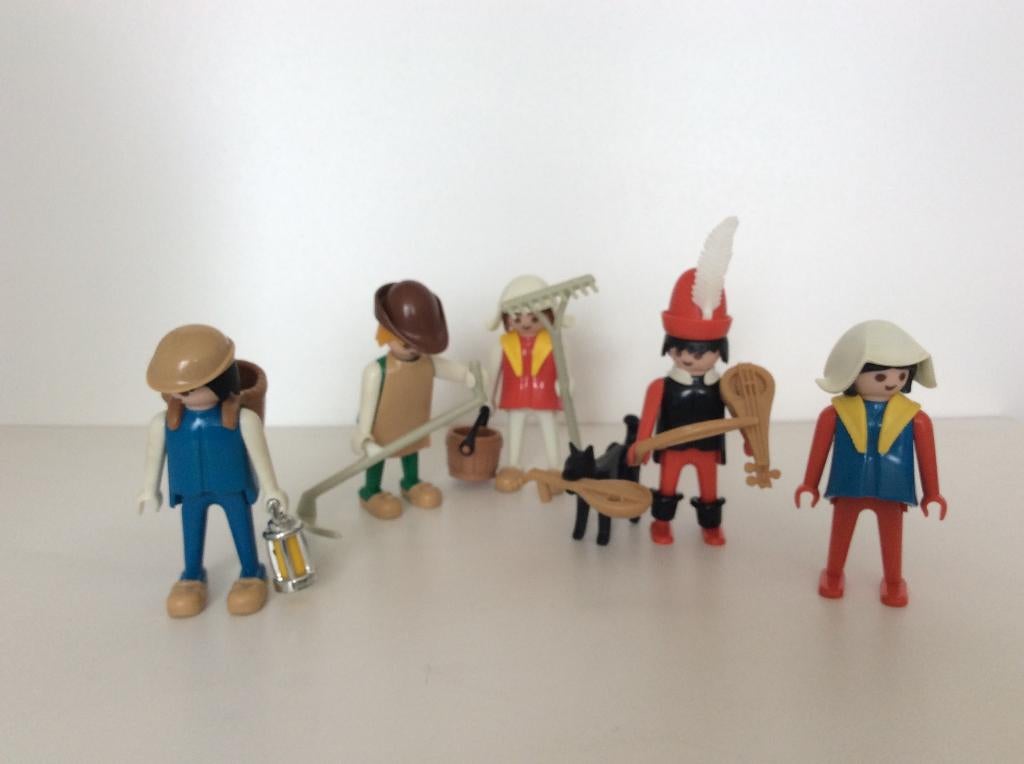 Playmobil 3293 boeren, boerinnen en muzikant, Ophalen of Verzenden, Gebruikt, Complete set