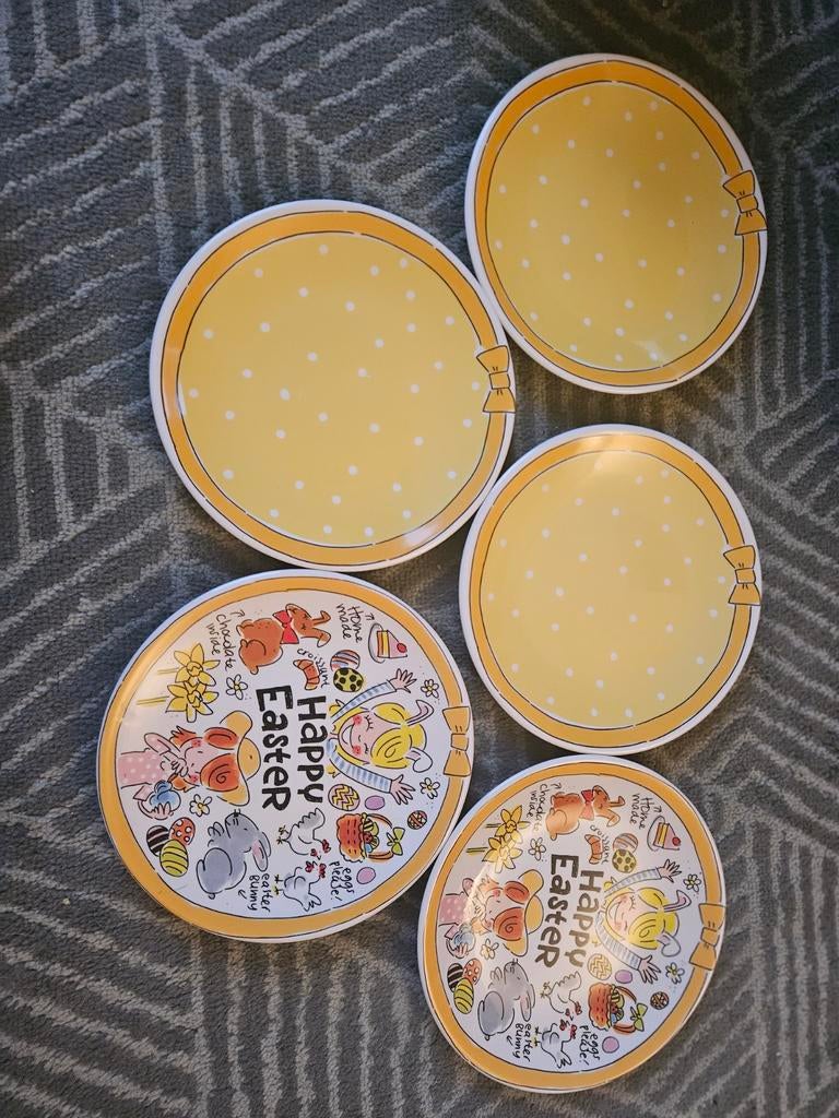 Blond Amsterdam Paas servies - 5 bordjes, Ophalen of Verzenden, Aardewerk, Blond Amsterdam, Bord(en)