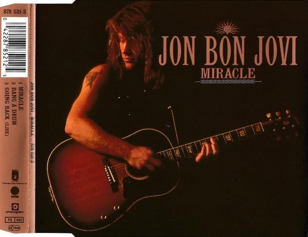 JON BON JOVI CD SINGLE MIRACLE, 6 singles of meer, Ophalen of Verzenden, Zo goed als nieuw, Pop
