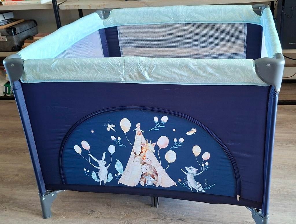 Vrolijke inklapbare box met wielen, merk Kidiz 1m x 1m., Ophalen, Minder dan 140 cm, 100 cm of meer