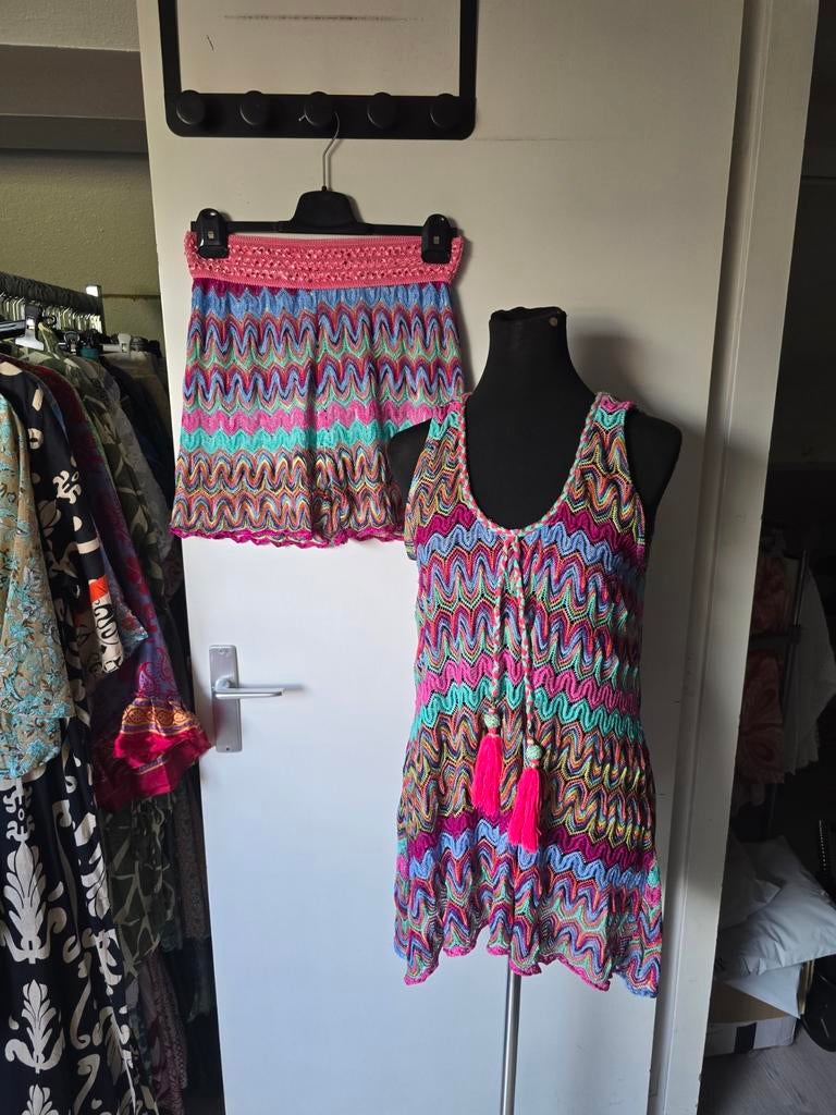 Dames ibiza setje, Kleding | Dames, Huispakken, Maat 38/40 (M), Overige kleuren, Just me paris, Ophalen of Verzenden