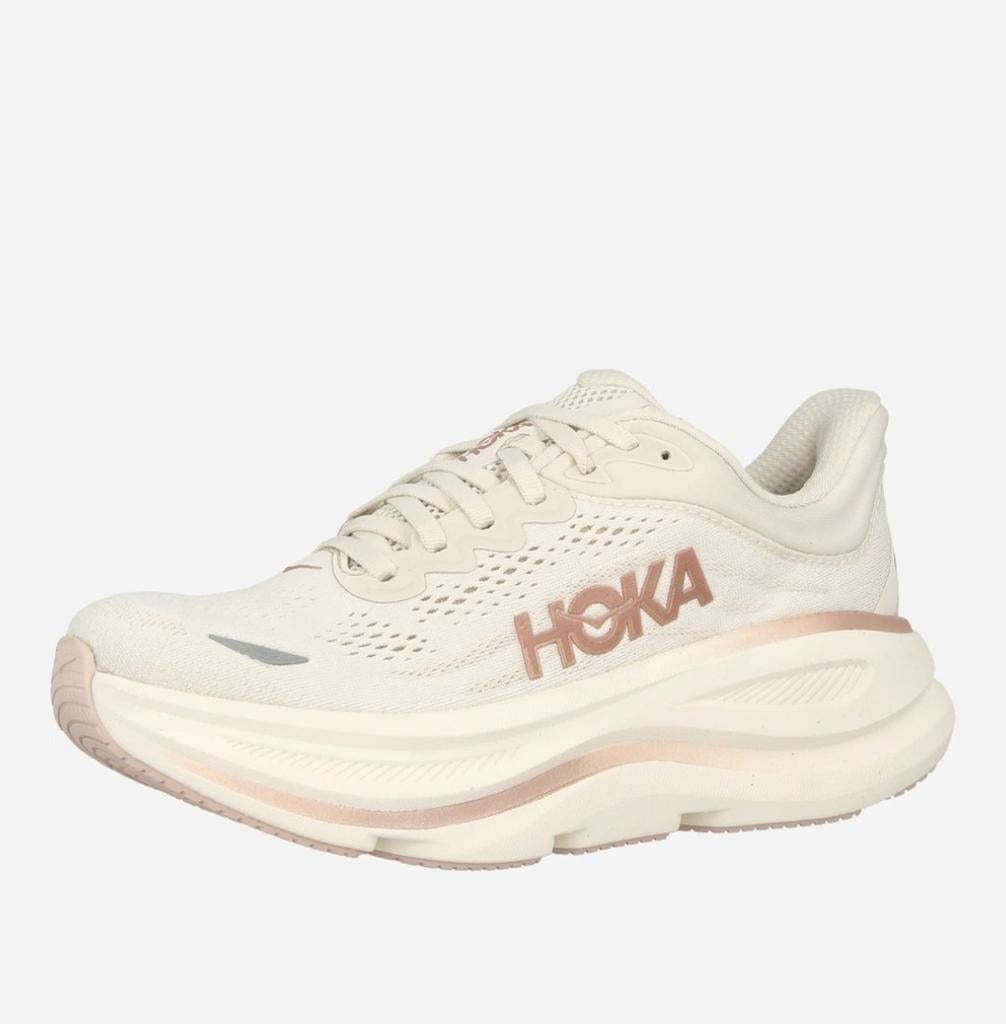 Hoka Bondi 9 Dames - Beige/Roze, maat 40, Hoka, Beige, Ophalen of Verzenden, Sneakers of Gympen