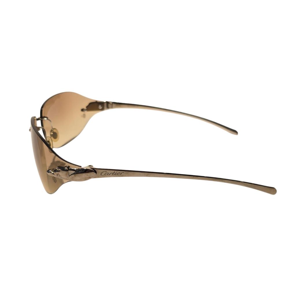 Cartier Panthère CT0068S Zonnebril Silver | Nette Staat, Cartier, Gebruikt, Support@cartier.com, 13 Rue de la Paix, 75002 Paris
France