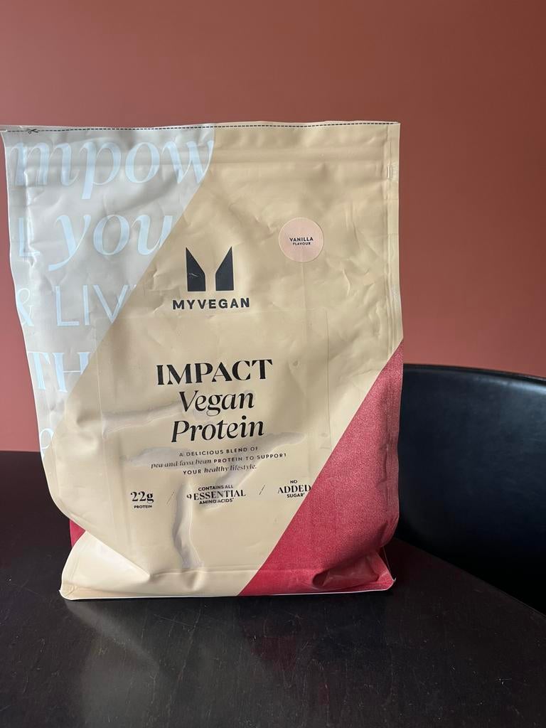 MyProtein / MyVegan proteïne poeder, Sport en Fitness, Gezondheidsproducten en Wellness, Ophalen of Verzenden, Zo goed als nieuw