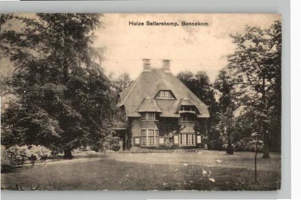 Huize Selterskamp Bennekom, Verzamelen, Ansichtkaarten | Nederland, Gelopen, Gelderland, 1920 tot 1940, Verzenden