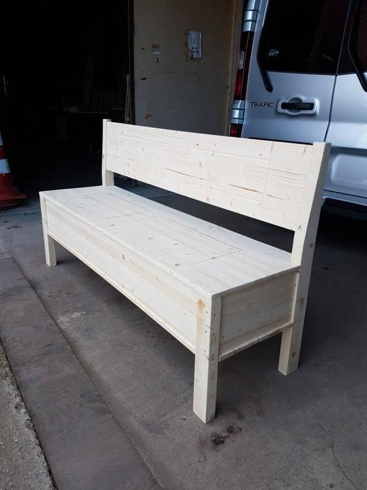 klepbank, Huis en Inrichting, Banken | Bankstellen, Nieuw, Rechte bank, Overige maten, Minder dan 150 cm, Hout, Ophalen