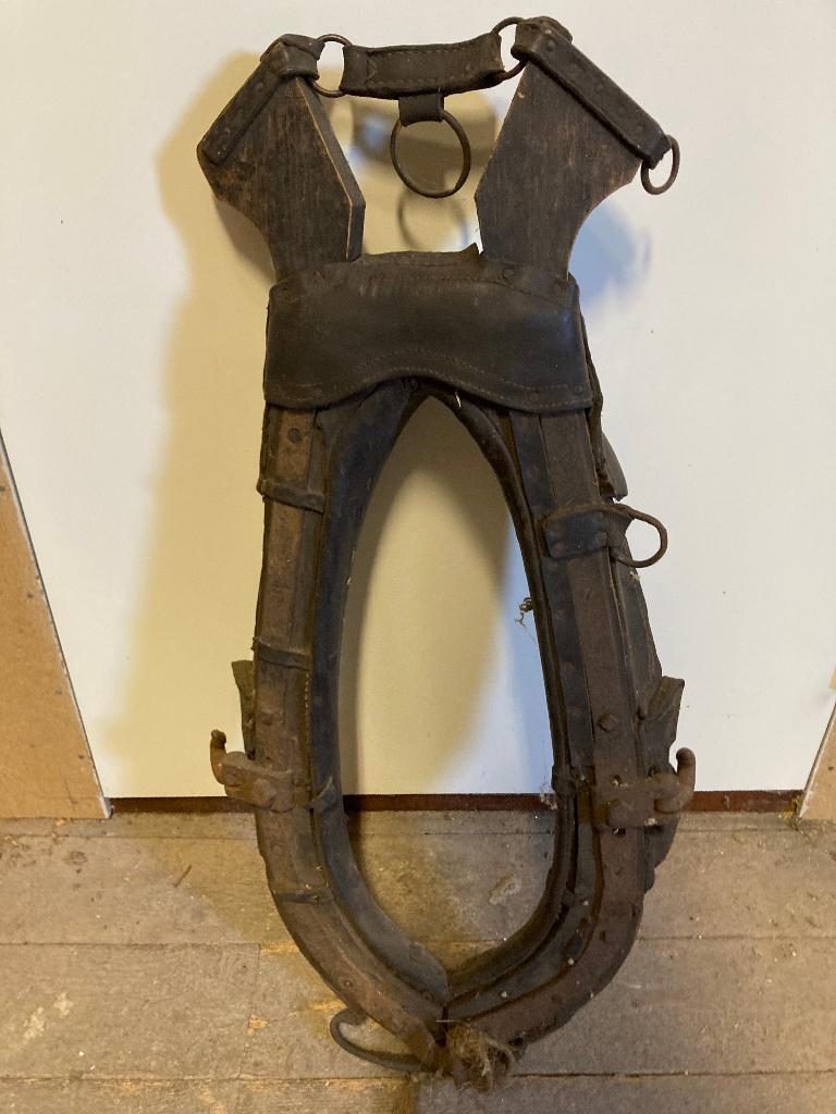 Antiek paardentuig / Paardengareel / Haam, Dieren en Toebehoren, Paarden en Pony's | Hoofdstellen en Tuigage, Ophalen of Verzenden