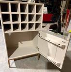 Mangohouten wijnkast wijnrek zandkleur – industrieel – nieuw, Ophalen, Nieuw