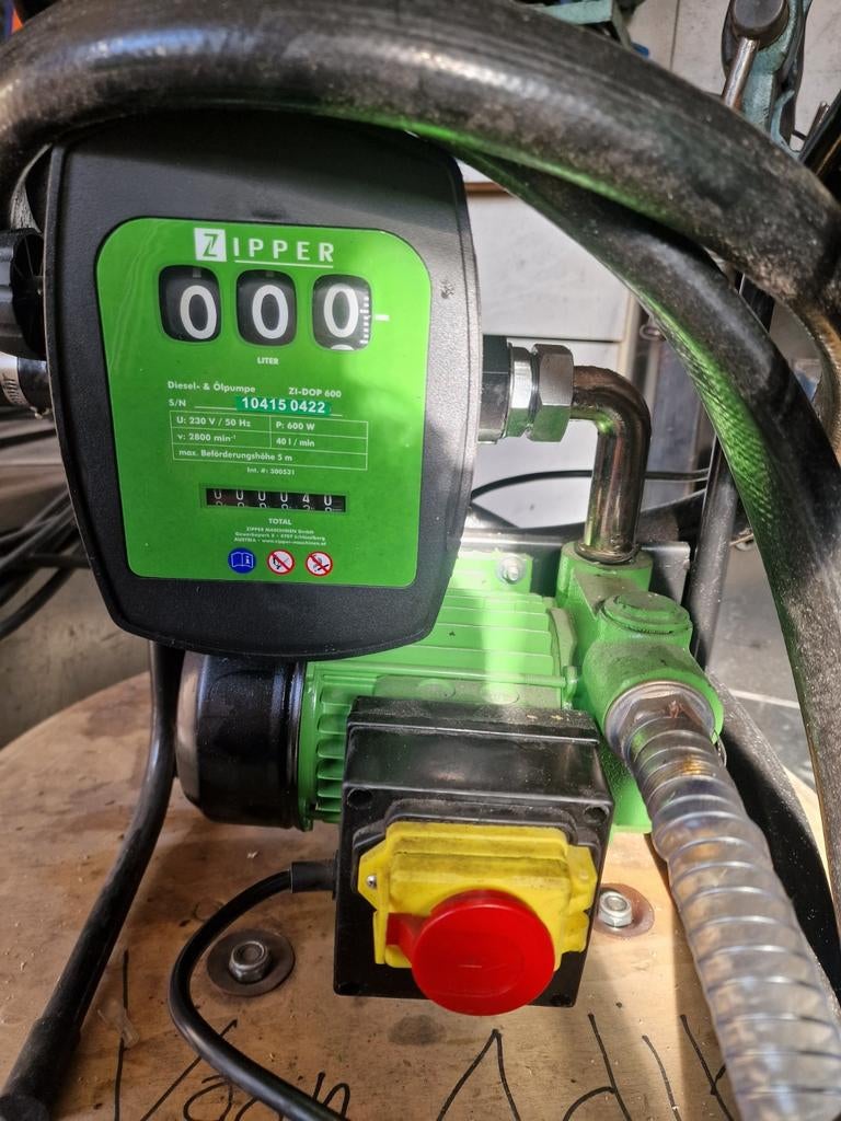 Zipper DOP600 Elektrische Brandstofpomp - Diesel & Olie, Ophalen