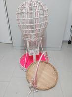 Decoratieve heteluchtballon roze/wit, Ophalen, Gebruikt, Roze, Natuurlijk materiaal