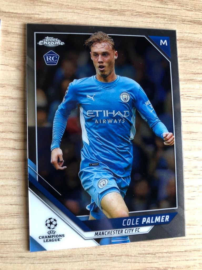 Topps Chrome CL 2021 Cole Palmer RC, Ophalen of Verzenden, Zo goed als nieuw, Buitenlandse clubs, Spelerskaart