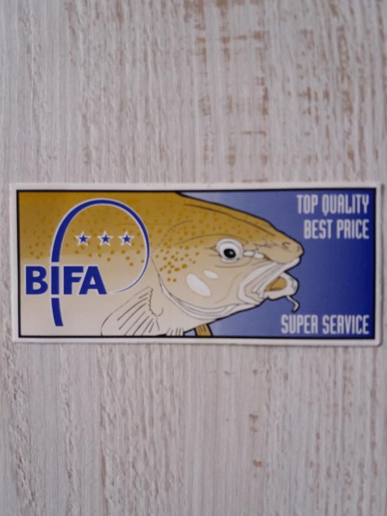 sticker BIFA TOP QUALITY BEST PRICE SUPER SERVICE ( 1 ), Ophalen of Verzenden, Zo goed als nieuw, Merk