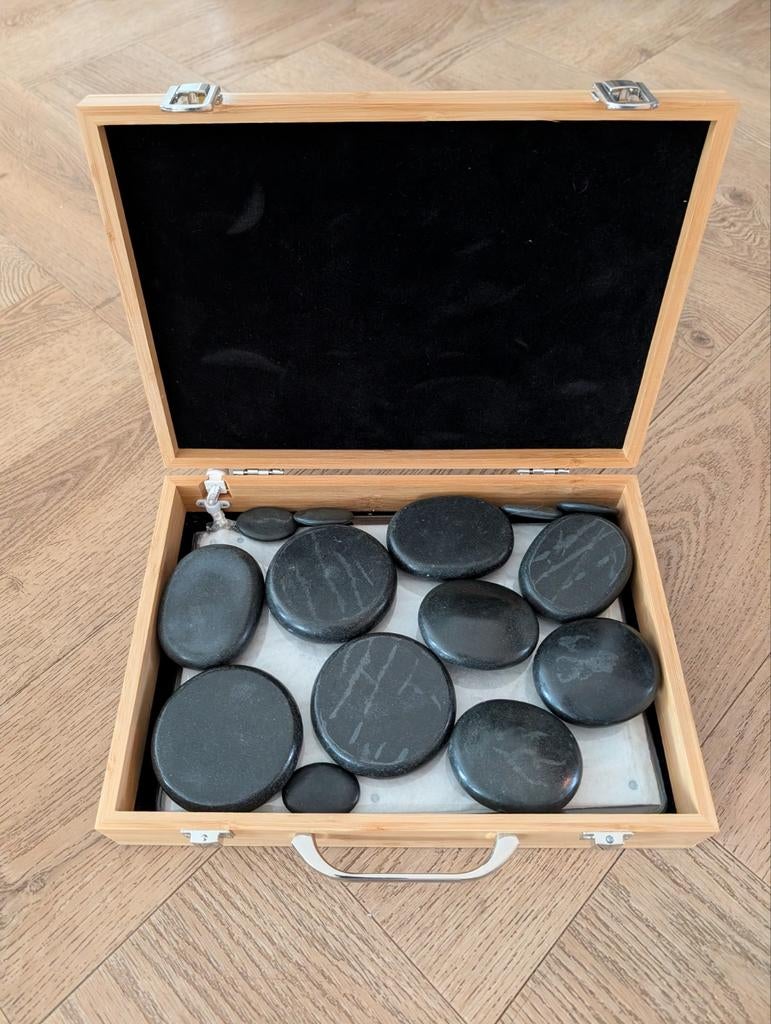 Hotstone massage set Voyages Immobiles - Nieuwstaat, Ophalen of Verzenden, Nieuw, Hotstone