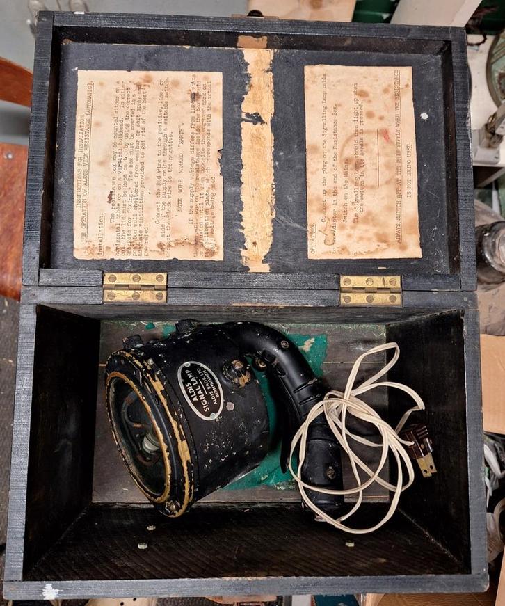 Prachtige antieke Aldis Signal Lamp, Antiek en Kunst, Curiosa en Brocante, Ophalen of Verzenden