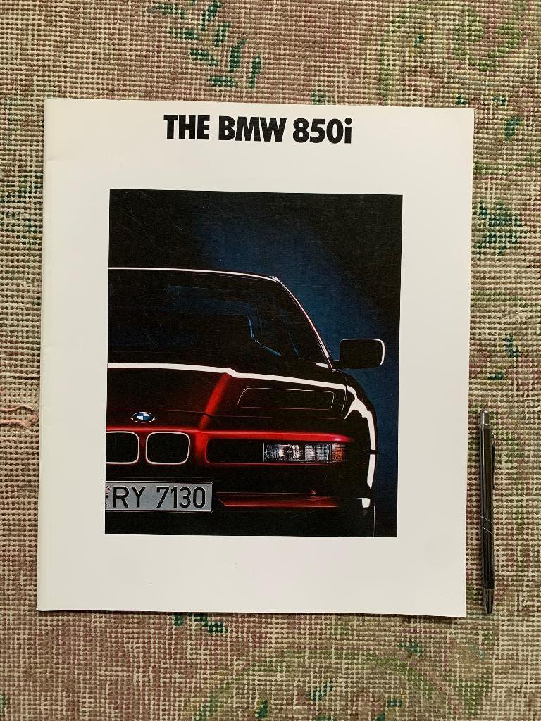 Grote brochure folder BMW 850i 1992 nieuw!, Nieuw, Ophalen of Verzenden, BMW, BMW