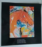 Nic Jonk print Paard expressionisme met gedicht, Antiek en Kunst, Ophalen of Verzenden