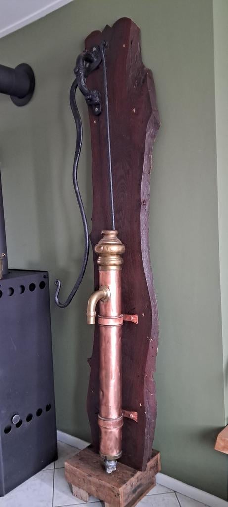 Oude Robuuste Koperen Waterpomp - Decoratief, Ophalen