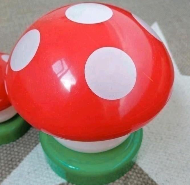Vintage mushroom - paddenstoelen nachtlamp, Kunststof, Gebruikt, Ophalen of Verzenden, Vintage retro