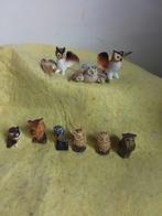 2276) 10 mooie stenen uiltjes, Verzamelen, Beelden en Beeldjes, Ophalen of Verzenden, Zo goed als nieuw, Dier