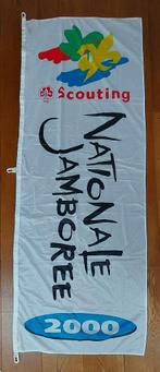 scouting Banner Nationale Jamboree 2000 200x75cm, Verzamelen, Scouting, Ophalen of Verzenden, Gebruikt, Embleem, Speld of Insigne